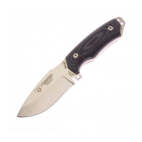 Cu115bb Cudeman Cuchillo Mini Boina Verde C/fnda Piel