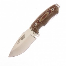 Cu115xb Cudeman Cuchillo Mini Boina Verde Marron C fnda Piel