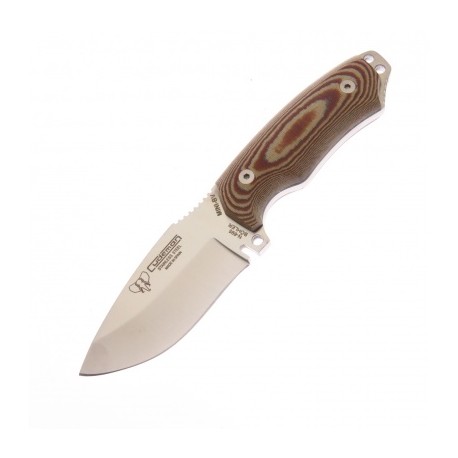 Cu115xb Cudeman Cuchillo Mini Boina Verde Marron C fnda Piel