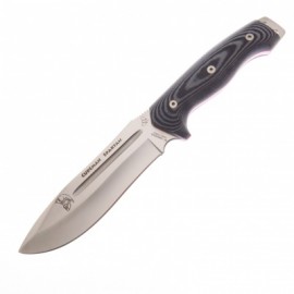 Cu126m Cudeman Spartan Negro Cuchillo Supervivencia Fda Piel