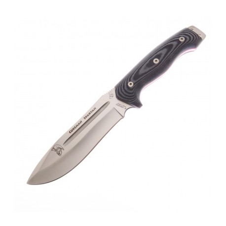 Cu126m Cudeman Spartan Negro Cuchillo Supervivencia Fda Piel