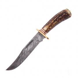 Dm1043 Dm Cuchillo El Dorado De Caceria Skinner Damasco Cfda