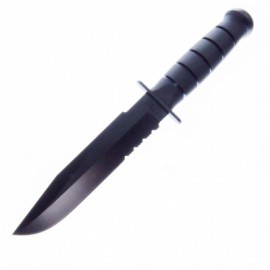 KA1271 KABAR CUCHILLO BLACK FIGTHER FILO COMBO CON FUNDA