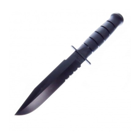 KA1271 KABAR CUCHILLO BLACK FIGTHER FILO COMBO CON FUNDA