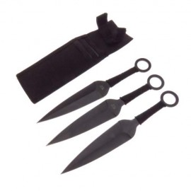 Mi175 Mis Cuchillo Kunai Set De 3 De Lanzamiento Con Fda