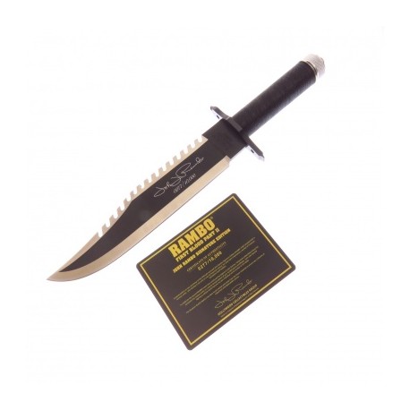 Rb9424 Cuchillo Original Rambo Ii Ed Limitada Firma C Certif