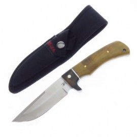 RR844 ROUGH RIDER CUCHILLO DE CACERIA MANGO MADERA CON FUNDA