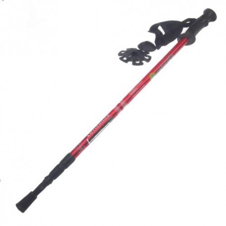 Pc40300 Pielcu Baston Senderismo Retractil Anti Shock Rojo
