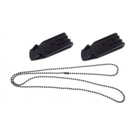 Ab3m46 Kit Par Clip Sujecion Universal Cadena Cuello / Molle