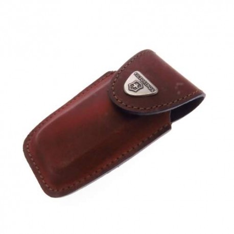 Vn40535 Victorinox Funda Xl Cafe Piel Navajas Mango 9 Cm Swisschamp