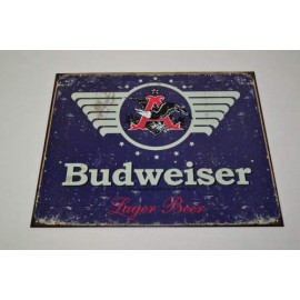 TSN1383 LETRERO LAMINA DECORATIVA BUDWEISER