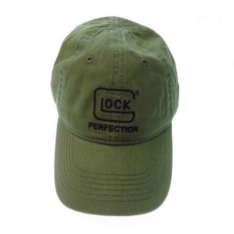 Glk917620 Glock Gorra Verde Olivo Con Logo Unitalla Algodon