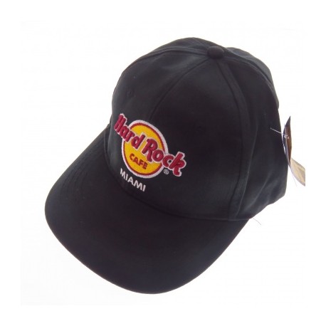 M4523 Hard Rock Cafe Miami Gorra Negra Original Unitalla