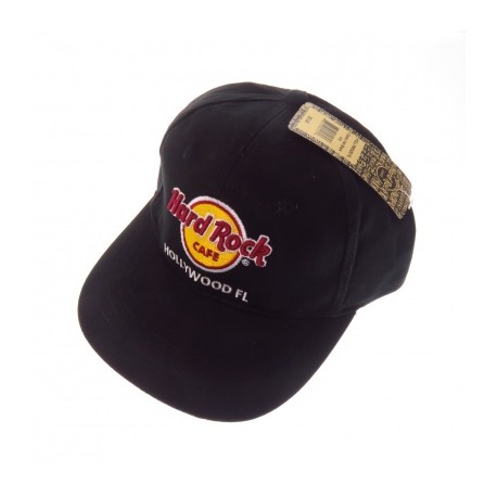 M4527 Hard Rock Cafe Hollywood Gorra Negra Original Unitall
