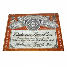 TSN1751 LETRERO LAMINA DECORATIVA BUDWEISER