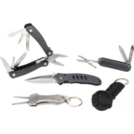 Schprom1636c Schrade Combo Pack Pinza, Navajas Y Accesorios