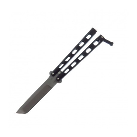 Bc114ab Bear & Son s Butterfly 5 Silver Slot Tanto Navaja