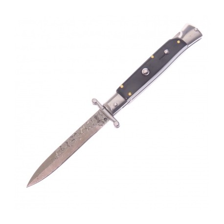 Akc9ddhs Akc Italy Stiletto Swinguar Damasco Cuerno Navaja 9
