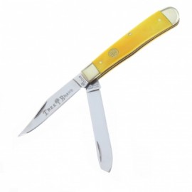 BO110731 BOKER TRAPPER OLD STAMP HUESO AMARILLO PULIDO