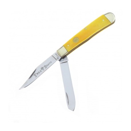 BO110731 BOKER TRAPPER OLD STAMP HUESO AMARILLO PULIDO