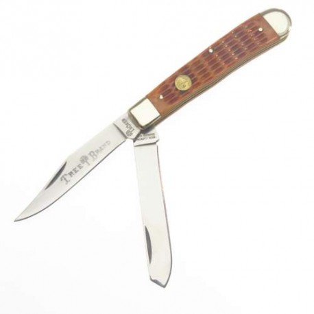 BO110732 BOKER TRAPPER OLD STAMP HUESO ANTIGUO RESACADO