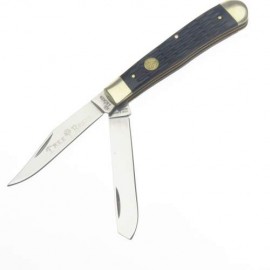 BO110733 BOKER NAVAJA TRAPPER OLD STAMP HUESO OBSCURO