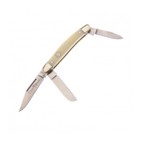 Bo110854 Boker Navaja Stockman Med 2.0 Acero D2 Hueso Blanco