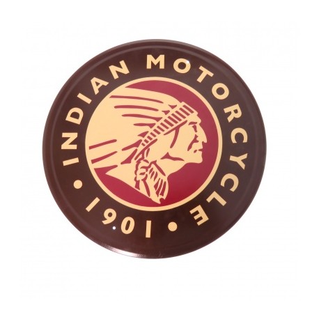 Tsn2160 Letrero Lamina Decorativa Indian Motorcycles Logo