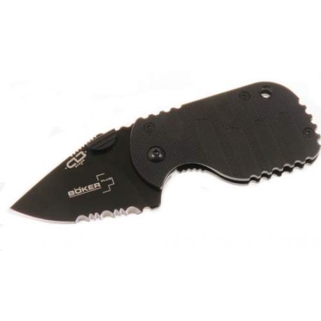 BOP01BO586 Boker Magnum Navaja Subcom Hoja Negra Filo Combo BOP01BO586