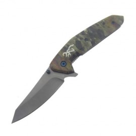 Br0327 Browning Navaja Tdx Camo Linerlock C clip