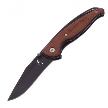 BR069 BROWNING FRAMELOCK COCOBOLO NAVAJA HOJA CLIP POINT