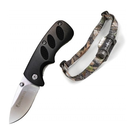 Br8680 Browning Combo Navaja Edc Y Linterna Led Manos Libres