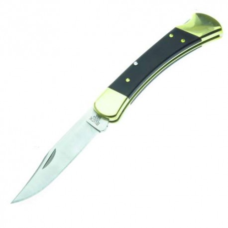 Bu110 Buck 110 Folding Hunter Navaja Madera Ebano C fd