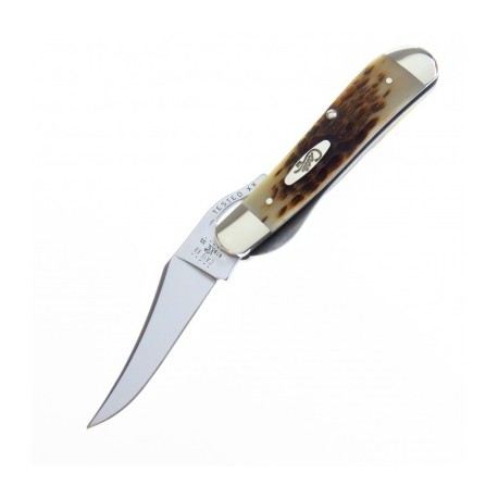 CA260 CASE RUSSLOCK NAVAJA AMBER HUESO RESACADO CON SEGURO