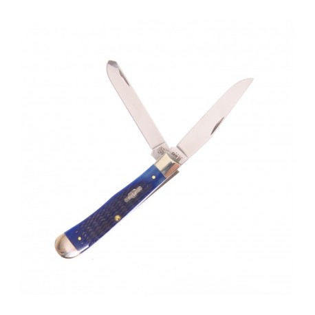 CA2800 CASE TRAPPER BLUE HUESO RESACADO 2 HOJAS