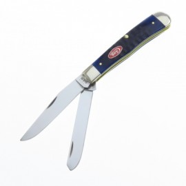 CA7051 CASE TRAPPER NAVY BLUE HUESO RESACADO 2 HOJAS