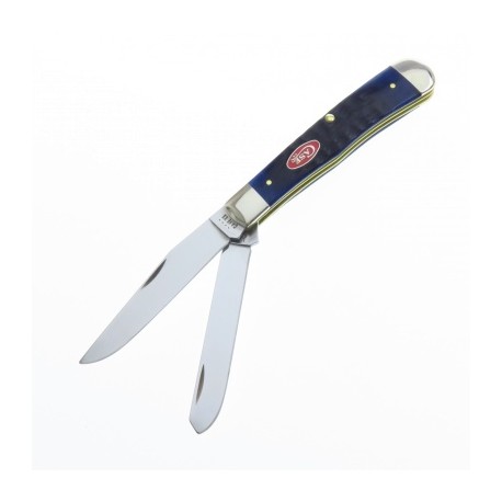 CA7051 CASE TRAPPER NAVY BLUE HUESO RESACADO 2 HOJAS