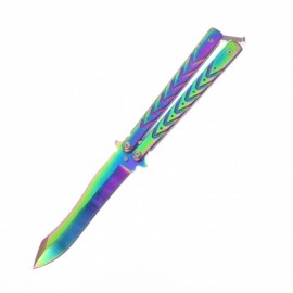 Dksgbs36 Dks Butterfly Rainbow Navaja Balisong C Funda Eco