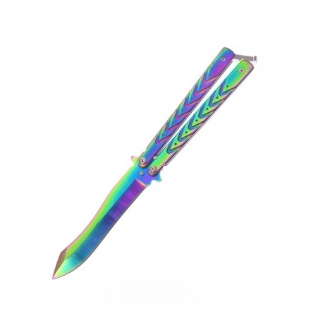 Dksgbs36 Dks Butterfly Rainbow Navaja Balisong C Funda Eco