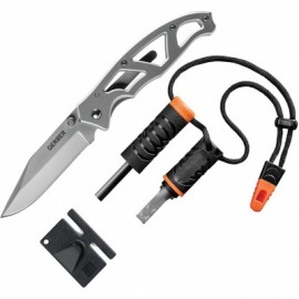 G4134 Gerber Combo Navaja Paraframe Iniciador Y Afilador