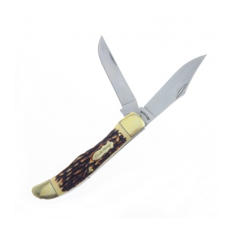 SCH227UH SCHRADE UNCLE HENRY HUNTER NAVAJA 2 HOJAS CON FUNDA