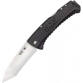 Sogtd1012cp Sog Navaja Traction Tanto Filo Liso C Clip