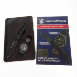 SWWSO2 SMITH & WESSON EXTREME OPS COMBO NAVAJA Y RELOJ